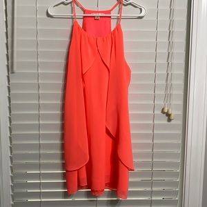 Double Zero coral flowly dress